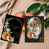 Gouden Retro geïnspireerde foto afstudeerfeest Kaart