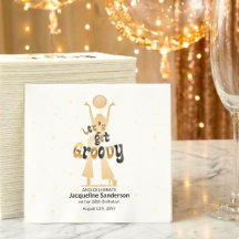 Gouden Retro Let's Get Groovy 60e Verjaardag
