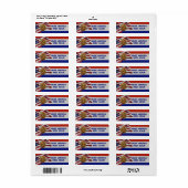 Gouden Reverentie Maagd Maria Etiket (Full Sheet)