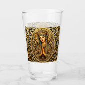 Gouden Reverentie Maagd Maria Glas (Voorkant)
