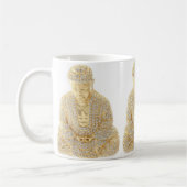 Gouden Rhinestone Boeddha Koffie Thee Koffiemok (Links)