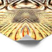 Gouden Rimpels Mandala 2 Poster (Hoek)