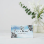 Gouden Ring Planning Design Styling Bruiloft Diens Visitekaartje (Staand voorkant)