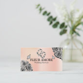 Gouden Ring Planning Design Styling Bruiloft Diens Visitekaartje (Staand voorkant)