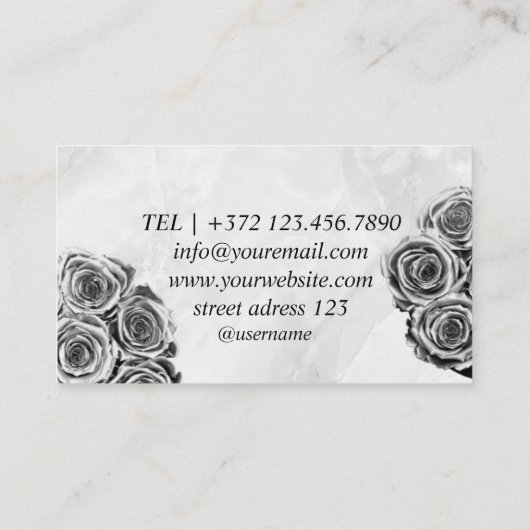 Gouden Ring Planning Design Styling Bruiloft Diens Visitekaartje (Achterkant)