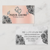 Gouden Ring Planning Design Styling Bruiloft Diens Visitekaartje (Voorkant / Achterkant)