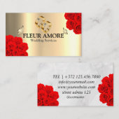 Gouden Ring Planning Design Styling Bruiloft Diens Visitekaartje (Voorkant / Achterkant)