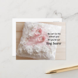 gouden ringen op een vliegende pelagische drager aankondigingskaart