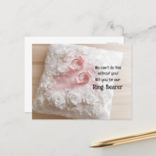 gouden ringen op een vliegende pelagische drager aankondigingskaart