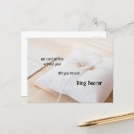 gouden ringen op een vliegende pelagische drager aankondigingskaart