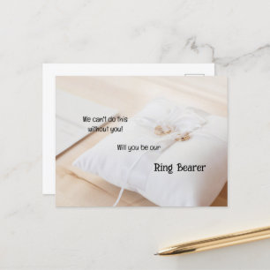 gouden ringen op een vliegende pelagische drager aankondigingskaart