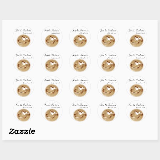 Gouden ringen Stickers (Vel)