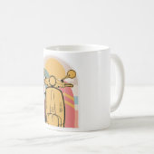 Gouden rit bij zonsondergang koffiemok (Voorkant rechts)