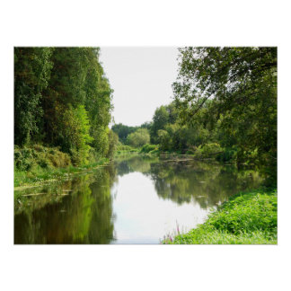 Gouden Rivier Kalme Perfect Poster