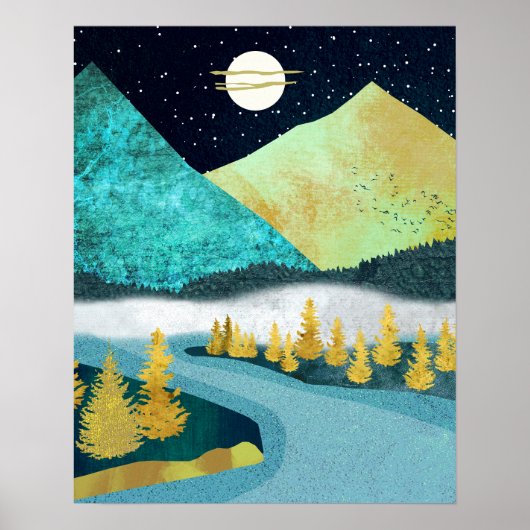 Gouden Rivier Poster (Voorkant)