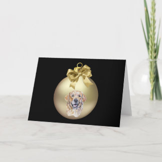 Gouden rivierster feestdagen kaart