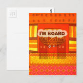 Gouden Rode Afrikaanse Traditionele Kleuren Print Briefkaart (Voorkant / Achterkant)