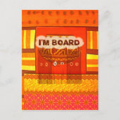 Gouden Rode Afrikaanse Traditionele Kleuren Print Briefkaart (Voorkant)