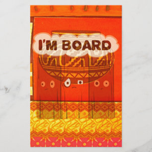 Gouden Rode Afrikaanse Traditionele Kleuren Print Briefpapier