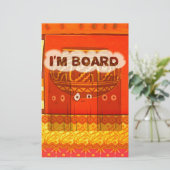 Gouden Rode Afrikaanse Traditionele Kleuren Print Briefpapier (Staand voorkant)