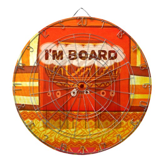 Gouden Rode Afrikaanse Traditionele Kleuren Print Dartbord (Voorkant)