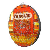 Gouden Rode Afrikaanse Traditionele Kleuren Print Dartbord (Voorkant Rechts)