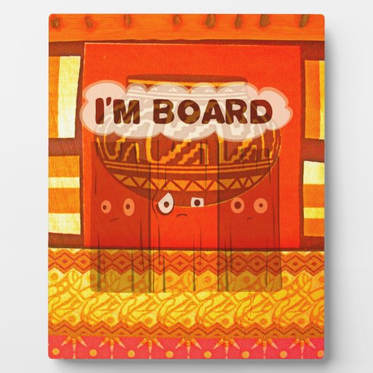 Gouden Rode Afrikaanse Traditionele Kleuren Print Fotoplaat (Voorkant)