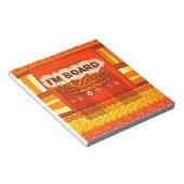 Gouden Rode Afrikaanse Traditionele Kleuren Print Notitieblok (Schuin)