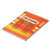 Gouden Rode Afrikaanse Traditionele Kleuren Print Notitieblok (Linkerzijde)