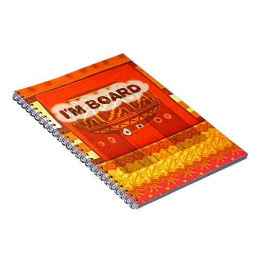 Gouden Rode Afrikaanse Traditionele Kleuren Print Notitieboek (Rechterzijde)