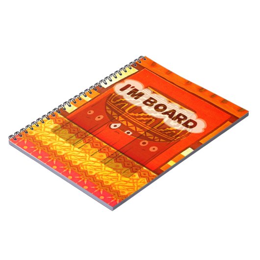 Gouden Rode Afrikaanse Traditionele Kleuren Print Notitieboek (Linkerzijde)