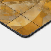 Gouden, rode, blauwe geometrische hemel bureaumat (Hoek)