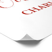 Gouden Rode Bruiloft Welkom Custom 18x24 Foto Poster (Hoek)