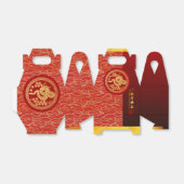 Gouden Rode Chinese Slang papier-cut 2025 GFB Bedankdoosjes (Uitgevouwen)