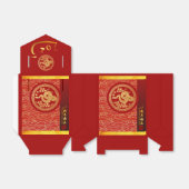 Gouden Rode Chinese Slang papier-cut 2025 TFB Bedankdoosjes (Uitgevouwen)