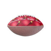 Gouden rode diamant getuft aangepaste tekst Footba American Football (Gedraaid 90)