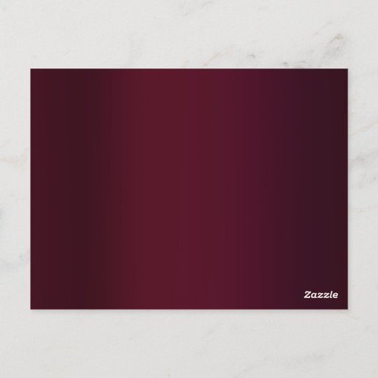 Gouden Rode Heer Ganesh Indiase bruiloft uitnodigi Briefkaart (Achterkant)