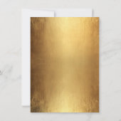 Gouden & Rode Kerstfeest Krans Bedrijf Kaart (Achterkant)