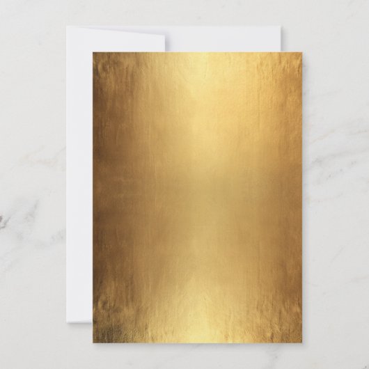 Gouden & Rode Kerstfeest Krans Bedrijf Kaart (Achterkant)