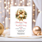 Gouden & Rode Kerstfeest Krans Bedrijf Kaart