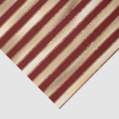 Gouden rode medium strepen tissuepapier (Detail)