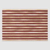 Gouden rode medium strepen tissuepapier (Voorkant)