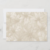 Gouden, rode Poinsettia Foto Flat Holiday Kaart (Achterkant)