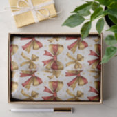 Gouden Rode Strikken Kerstmis Tissuepapier (Geschenk)