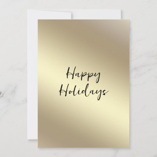 Gouden rode string lichten corporate Cocktail part Kaart (Achterkant)