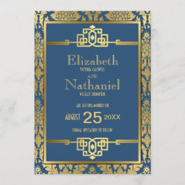 Gouden Romance jaren '20 Art Deco Save the Date