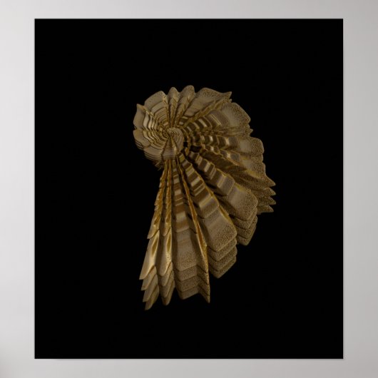 gouden romance seashell poster (Voorkant)