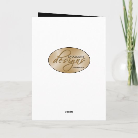 Gouden RomanceArt DecoThank u neemt nota van Kaart (Achterkant)