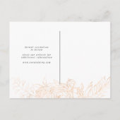 gouden romantische griep redt datum na briefkaart (Achterkant)