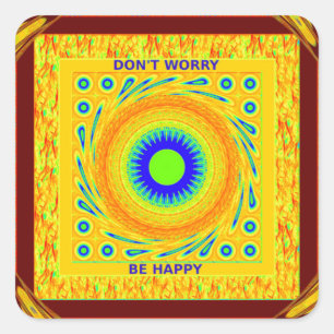 Gouden Rood Afrikaans Traditioneel Kleur Vector De Vierkante Sticker